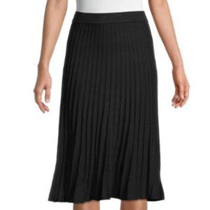 T Tahari Black Ribbed Knit Skirt size S